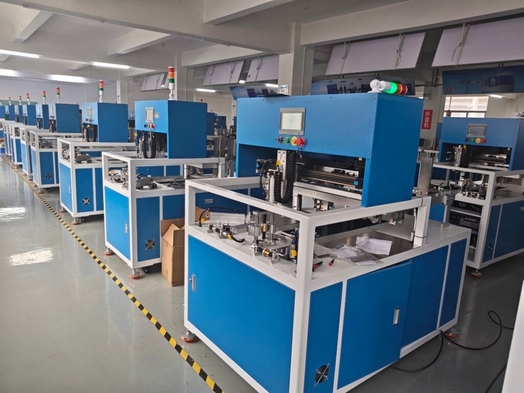 UBL high-speed carton folding machine running stably in workshop