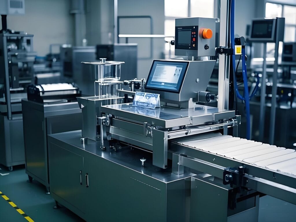 Modern packaging machines are equipped with intuitive HMI systems featuring touchscreen operation panels, visual device status displays, recipe selection and storage functions, alarm and fault management, as well as real-time production monitoring.